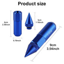 20PCS M14X1.5 Wheel Lug Nuts, Cap Spiked Extended Tuner 60mm Aluminum Wheels Rims Nuts (Blue) blue M14x1.5