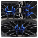 20PCS M14X1.5 Wheel Lug Nuts, Cap Spiked Extended Tuner 60mm Aluminum Wheels Rims Nuts (Blue) blue M14x1.5