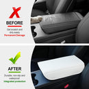 Center Console Leather Armrest Cover Compatible with Tesla Model 3 Highland Refresh 2024-2026 & Y Juniper 2026, No-Slip Designed EZ Snap Car Interior Accessories (White) White -