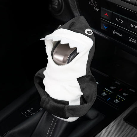 Car Gear Shift Cover, Universal Hoodie, Cute Shark Cover for Knob Protection, Automotive Interior Gadgets, Accessories Women and Man Gifts Black -