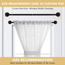 1 PACK Magnetic Curtain Rods for Metal Doors 16" to 28", 1/2 Inch Diameter Adjustable French Door Rod Classroom Whiteboard Cafe Towel Bar Holder, Black 16"-28"