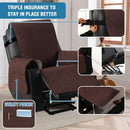100% Waterproof Power Lift Recliner Chair Cover Non Slip Electric Covers for with Pocket Large Covers, Brown -