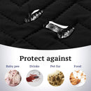 Futon Cover Reversible Sofa Slipcover Furniture Protector Water Resistant 2 Inch Wide Elastic Straps Bed Pets Kids Dog Cat Fit Sitting Width Up to 70"(Futon, Black/Grey) Black/Grey Futon(Seat with