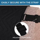 Futon Cover Reversible Sofa Slipcover Furniture Protector Water Resistant 2 Inch Wide Elastic Straps Bed Pets Kids Dog Cat Fit Sitting Width Up to 70"(Futon, Black/Grey) Black/Grey Futon(Seat with