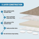 Sofa Cover, 100% Waterproof Slipcover Furniture Protector, Washable Couch Cover with Non-Skid Backing and Elastic Straps for Kids, Dogs, Pets(Sofa, French Oak) Oak