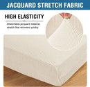 High Stretch Individual Seat Cushion Covers Sofa Slipcovers Couch Featuring Jacquard Textured Twill Fabric (3 Pack for 3 Sofa, Natural, Large) Natural -