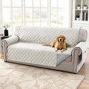 100% Waterproof Couch Cover for 3 Cushion Sofa Washable Pet Friendly with Elastic Straps Thick Durable Storage Pocket(XL Sofa, Beige) Beige 78"-X-Large
