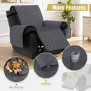 100% Waterproof Recliner Chair Covers, Covers Non-Slip Stay in Place, Thick Cover for with Pocket, Dog Couch Protector Washable(Grey, 23") Gray 23"