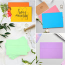 50 Pack Colored Envelope, 5x7 Envelopes, A7 Envelopes for Invitations, Printable Invitation Envelope Weddings, Photos, Postcards, Greeting Cards, Mailing - (5" x 7")