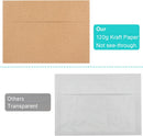 50 Pack Brown Kraft Envelopes, 5x7 Envelopes for Invitations, A7 Invitation Personalize Gift Cards, Wedding, Baby Shower, Birthday Party - (5.25x7.25in)