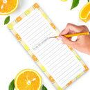 4 Pack Magnetic Notepads for Refrigerator, Grocery List Magnet Pad Fridge, Fruit Design Full Back Shopping Lists, 50 Sheets Per Note Pads -