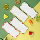 4 Pack Magnetic Notepads for Refrigerator, Grocery List Magnet Pad Fridge, Fruit Design Full Back Shopping Lists, 50 Sheets Per Note Pads -