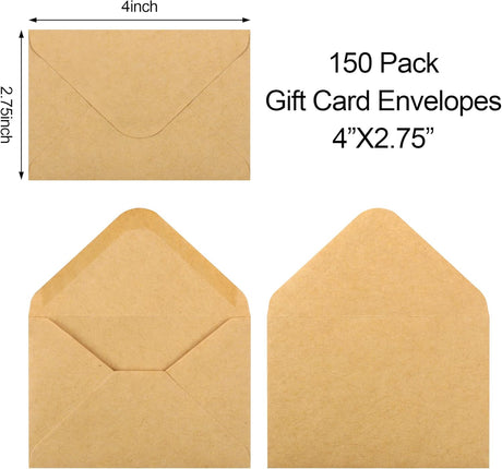 150 Pack Gift Card Envelopes, 4