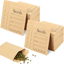 156 PCS Seed Envelopes 3.15”x 4.72”, Packets Kraft Seeds Saving Envelope, Self Sealing Storage Mini Envelope for Flower Vegetable -