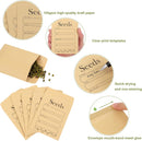 156 PCS Seed Envelopes 3.15”x 4.72”, Packets Kraft Seeds Saving Envelope, Self Sealing Storage Mini Envelope for Flower Vegetable -