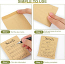 156 PCS Seed Envelopes 3.15”x 4.72”, Packets Kraft Seeds Saving Envelope, Self Sealing Storage Mini Envelope for Flower Vegetable -