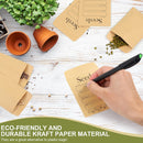 156 PCS Seed Envelopes 3.15”x 4.72”, Packets Kraft Seeds Saving Envelope, Self Sealing Storage Mini Envelope for Flower Vegetable -