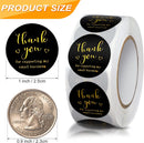 Thank You Round Stickers for Supporting My Small Business Adhesive Labels, 3-Color, 1inch (2000Pcs, 4 Rolls, Each roll 500Pcs) -