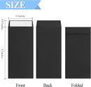 BONUS++ Envelope Set - 120 Envelopes for Cash, Checks, & Tickets; 80GSM, 3.2x6.6 inch Black Perfect Cash Challenge Savers 3.2x6.6in (Pack of 1)