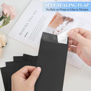 BONUS++ Envelope Set - 120 Envelopes for Cash, Checks, & Tickets; 80GSM, 3.2x6.6 inch Black Perfect Cash Challenge Savers 3.2x6.6in (Pack of 1)