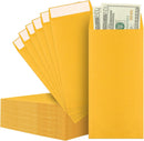 Cash Envelopes-120 Envelopes Money Saving Challenge, 3.2x6.6inch for Cash, Brown Kraft Paper Envelopes, Budgeting, Coins, Checks, Gift Cards & Tickets -
