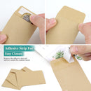 180 Pack Coin Envelopes 2.35"3.5", Brown Kraft Small Seed Packets, Full-Flap Seal Mini for Office, Home, School -
