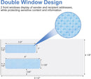 #10 Window Envelopes 72P, Double Self Seal for Invoices, Statements and Business Checks, Size 4-1/8 x 9-1/2 Inches (White) -