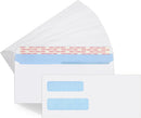 #10 Window Envelopes 72P, Double Self Seal for Invoices, Statements and Business Checks, Size 4-1/8 x 9-1/2 Inches (White) -