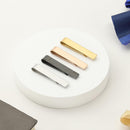 Skinny Tie Clips, Stainless Steel Clips for Men Wedding Gold -
