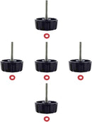 5 Pack Screws Nuts Caps for Fishing Spinning Reels Knob Power Handle Grip