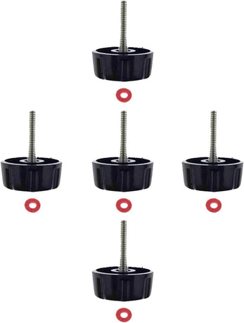 5 Pack Screws Nuts Caps for Fishing Spinning Reels Knob Power Handle Grip