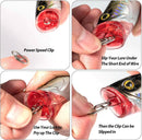 Fishing Speed Clips Power Quick for Lures Change Stainless Steel Lure Snaps Saltwater Freshwater Crankbait Tackle XS-25LB-0.5" 20 Pack