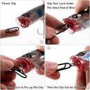 Fishing Power Clips Stealth Stainless Steel Speed Lure Quick Change Snap Connector Saltwater Freshwater Terminal Tackle - XS-25LB-0.5"