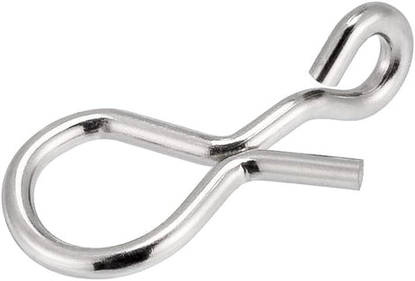 50 Pack Fly Fishing Snap 3 Sizes Stainless Steel Quick Change Lure Clip for Flies, Trout - XS(0.2