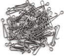 50 Pack Fishing Clips Quick Change Speed Crankbait Snaps Stainless Steel Line Lure Hook Connector Freshwater -