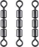 High Speed 3 Roller Swivels, Bead Chain Barrel Swivels Fishing Tackle Trolling Rolling Leader Lure Connector Salmon Walleye Freshwater -