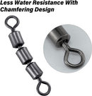 High Speed 3 Roller Swivels, Bead Chain Barrel Swivels Fishing Tackle Trolling Rolling Leader Lure Connector Salmon Walleye Freshwater -
