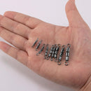 High Speed 3 Roller Swivels, Bead Chain Barrel Swivels Fishing Tackle Trolling Rolling Leader Lure Connector Salmon Walleye Freshwater -