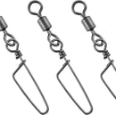 30 Pack Barrel Snap Swivels, Swivels Fishing Tackle Crane Rolling Coast Lock Lure Leader Line Connector Fresh&Saltwater -