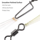 30 Pack Barrel Snap Swivels, Swivels Fishing Tackle Crane Rolling Coast Lock Lure Leader Line Connector Fresh&Saltwater -