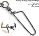 30 Pack Barrel Snap Swivels, Swivels Fishing Tackle Crane Rolling Coast Lock Lure Leader Line Connector Fresh&Saltwater -