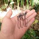 30 Pack Barrel Snap Swivels, Swivels Fishing Tackle Crane Rolling Coast Lock Lure Leader Line Connector Fresh&Saltwater -