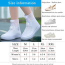 Rain Boot Covers Waterproof Shoe Silicone Protector Overshoes Sand Control Non-Slip Foldable Reusable Galoshes for Men Women Rainy Outdoor Cycling Fishing Camping White XL