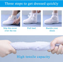Rain Boot Covers Waterproof Shoe Silicone Protector Overshoes Sand Control Non-Slip Foldable Reusable Galoshes for Men Women Rainy Outdoor Cycling Fishing Camping White XL