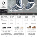 Waterproof Rain Shoe Covers Men Reusable Foldable Snow Boot with Reflector Non Slip Protector for Raining Day,Cycling,Gardening,Fishing,Hiking, Farming Transparent X-Large