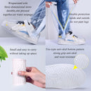 Waterproof Rain Shoe Covers Men Reusable Foldable Snow Boot with Reflector Non Slip Protector for Raining Day,Cycling,Gardening,Fishing,Hiking, Farming Transparent X-Large