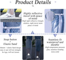 Waterproof Rain Shoe Covers Men Reusable Foldable Snow Boot with Reflector Non Slip Protector for Raining Day,Cycling,Gardening,Fishing,Hiking, Farming Transparent X-Large