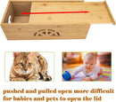 Cable Management Box,Cord Organizer Box,Bamboo Box for fit Desk Computer USB Behind TV Home Hall Power -