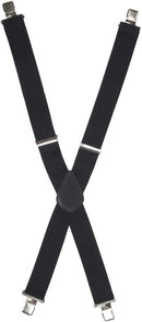 Mens Suspenders, 2 Inches Wide X Back Adjustable Suspenders with Heavy Duty Clips Men's Strip Sling Decor
