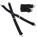 Mens Suspenders, 2 Inches Wide X Back Adjustable Suspenders with Heavy Duty Clips Men's Strip Sling Decor